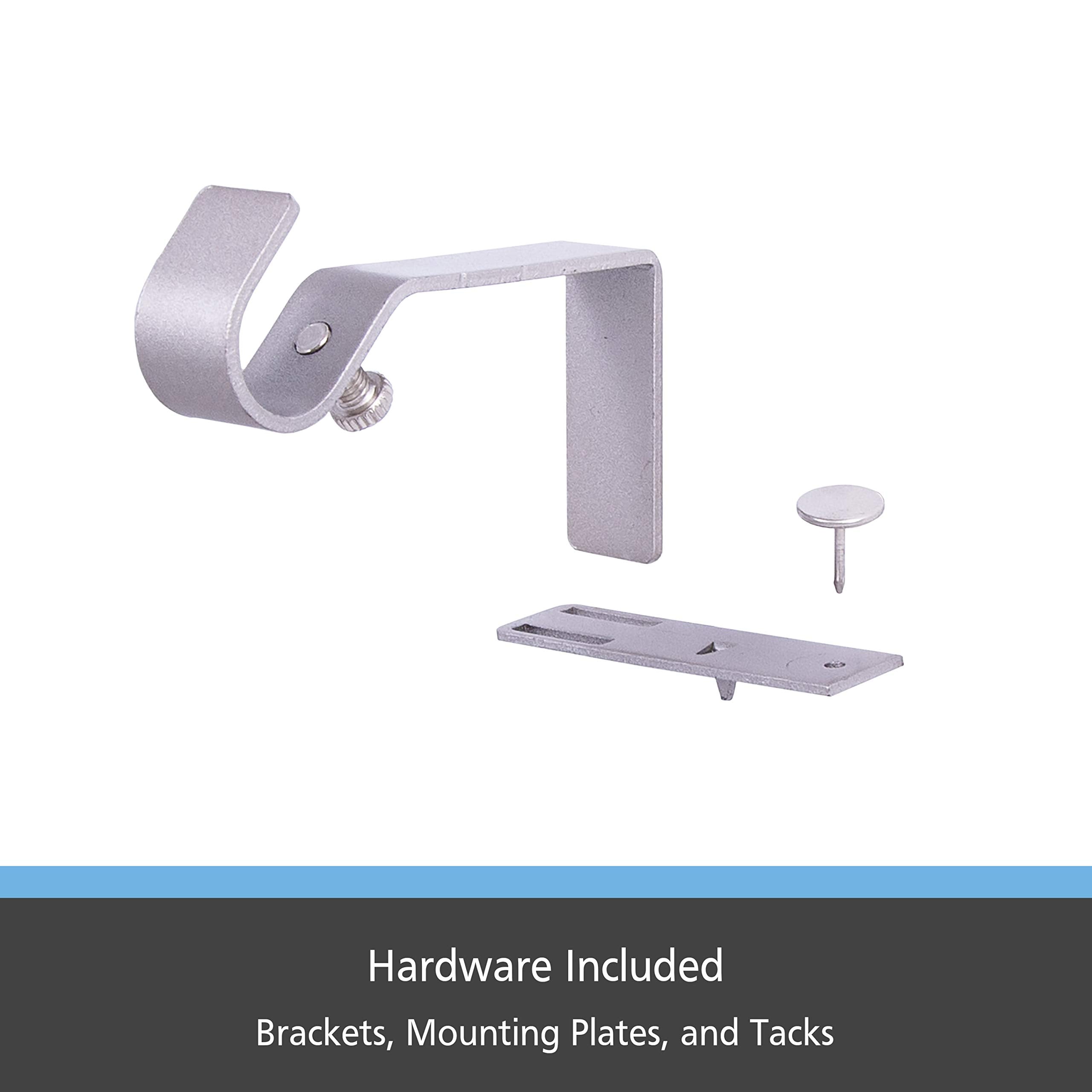 No-Measure Curtain Rod Brackets Set