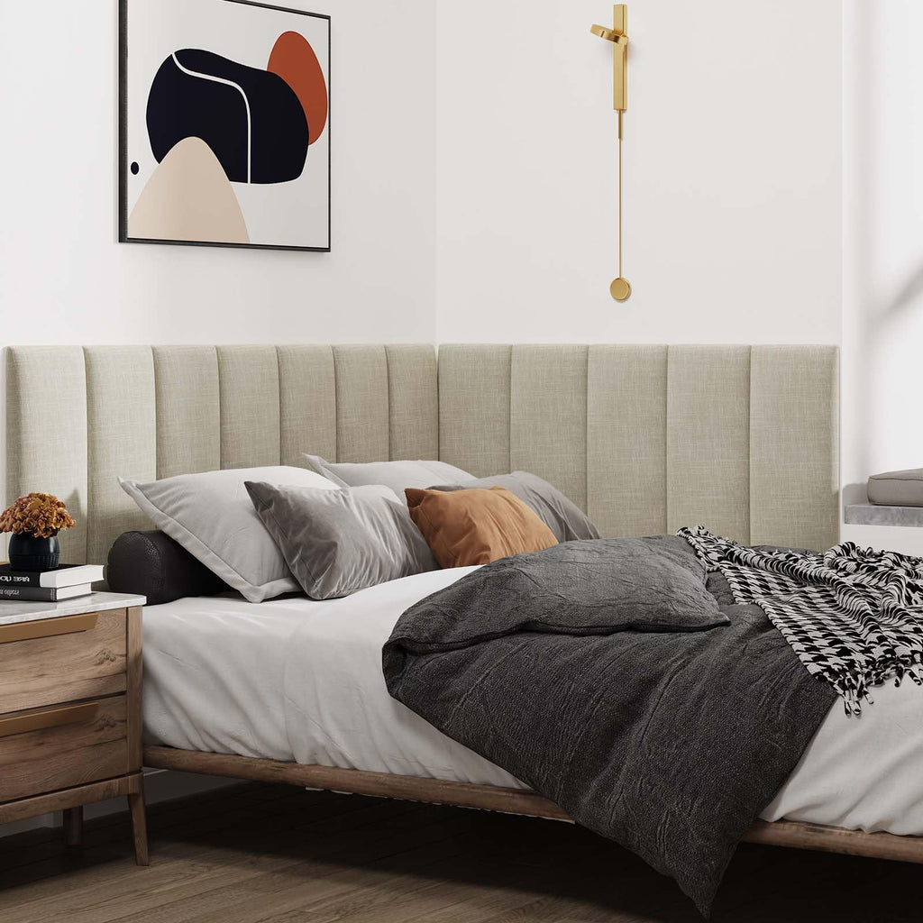 Upholstered Wall Mounted Headboard Panels Set