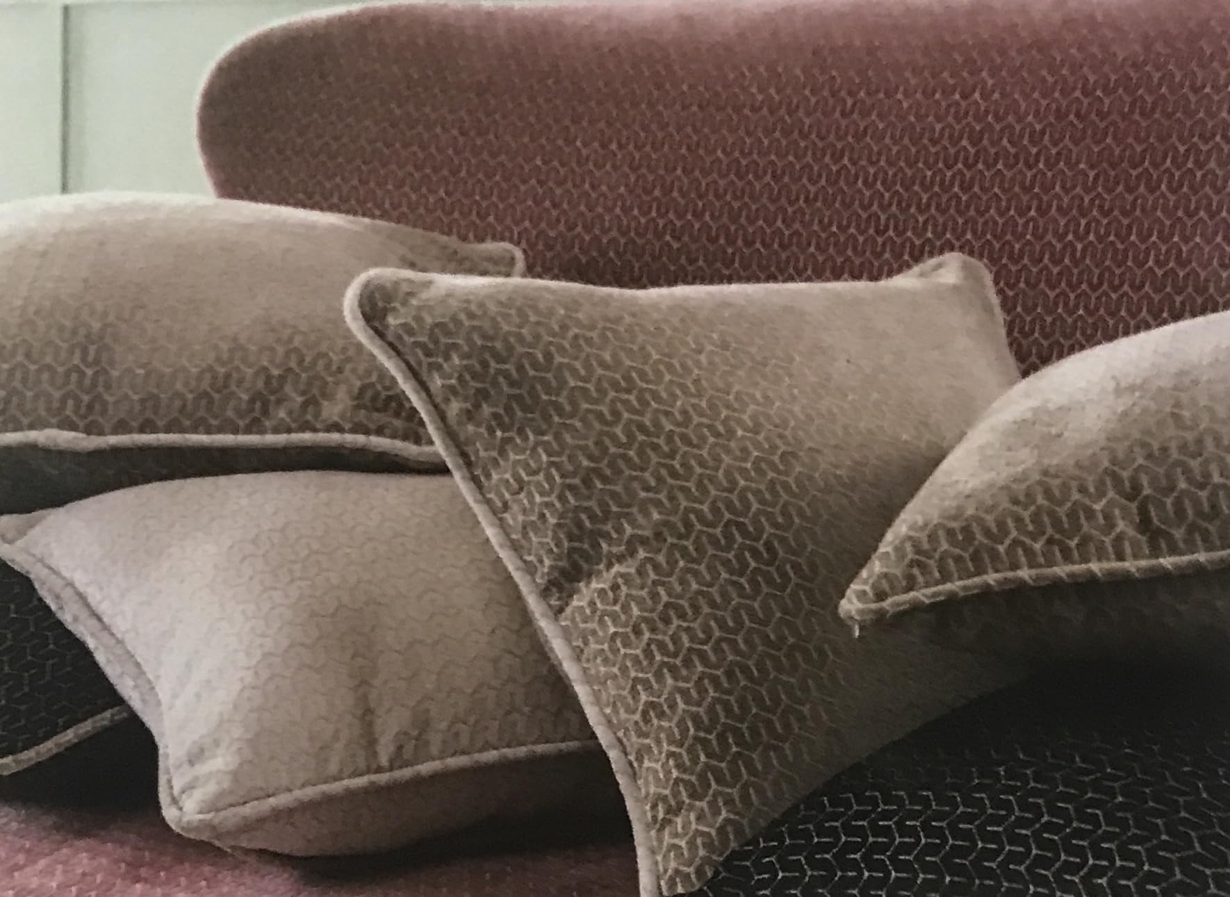 Chenille Jacquard Upholstery Fabric by the Yard