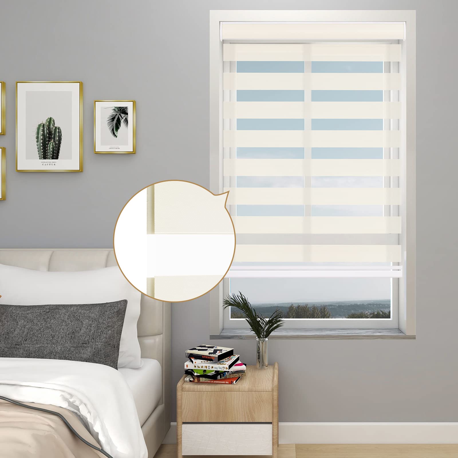 Cordless Zebra Blackout Roller Shades