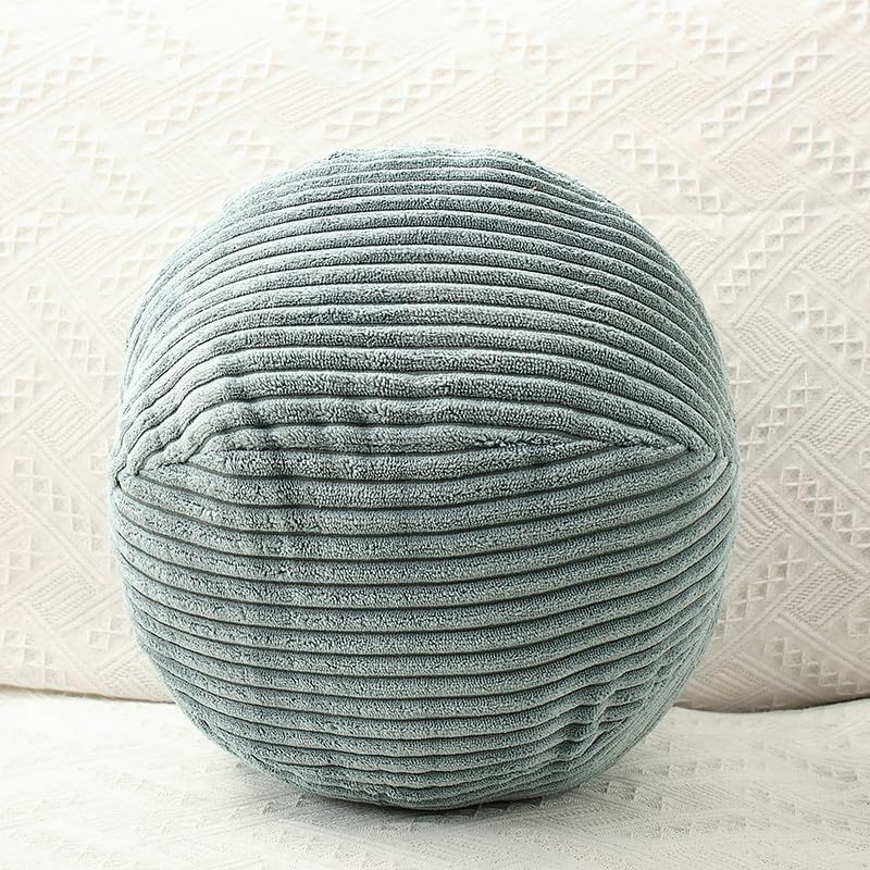 Corduroy Plush Ball Throw Pillow Set