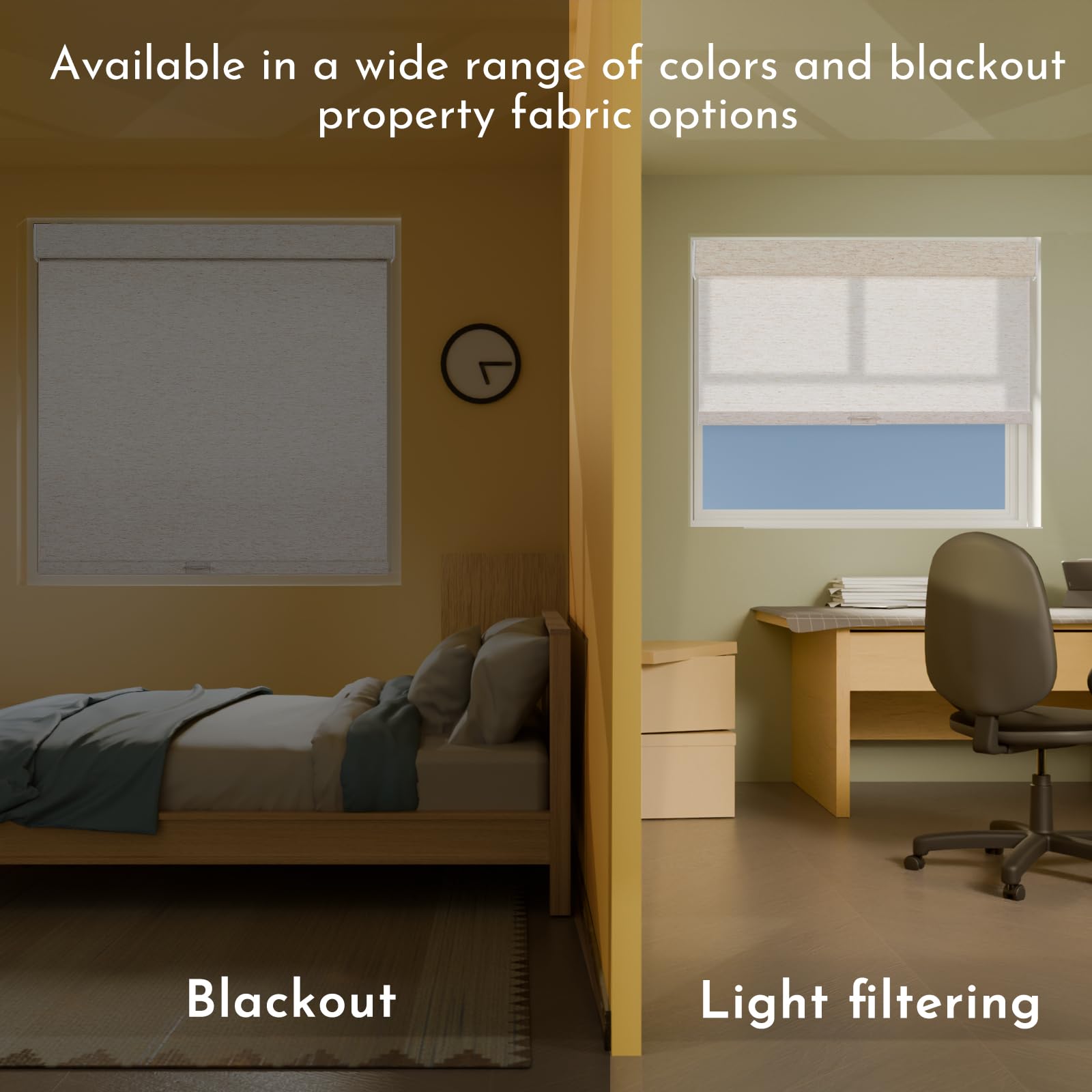 Cordless Linen Blackout Roller Shade