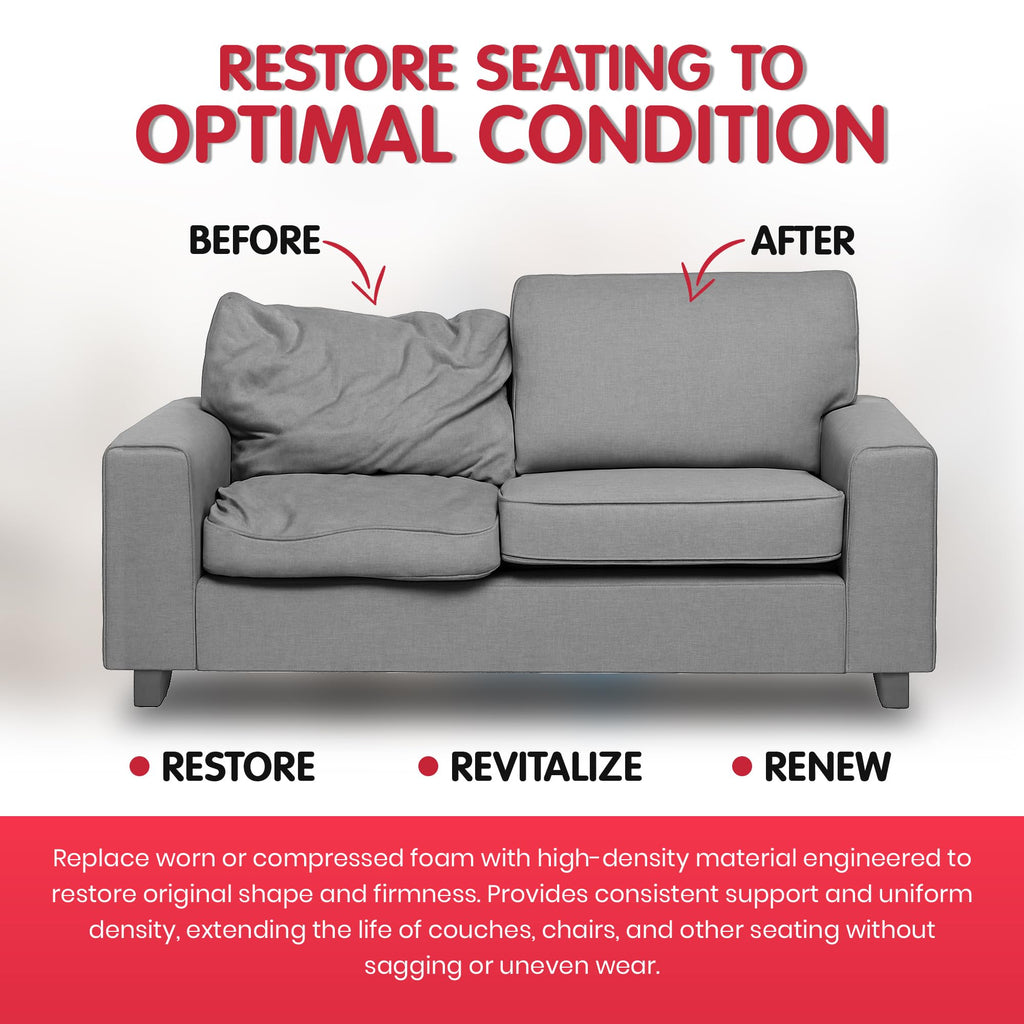 High Density Upholstery Foam Cushion Replacement