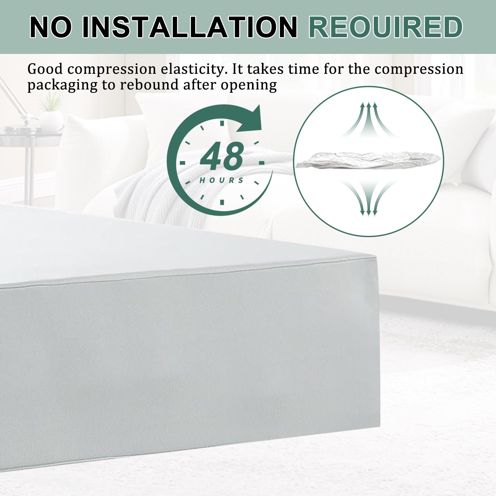 FOUXTEL Extra Thickness Couch Cushion Replacement