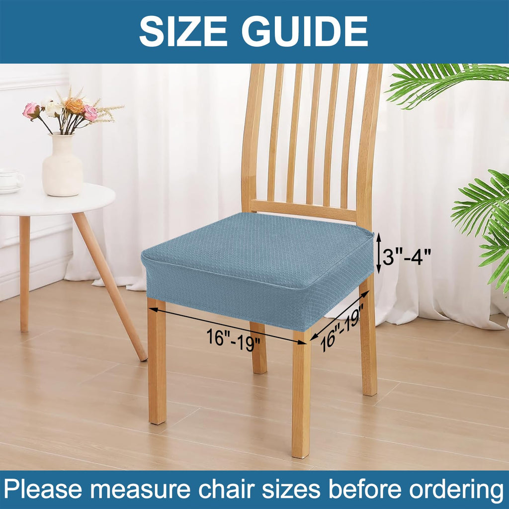 Waterproof Jacquard Chair Seat Covers Set