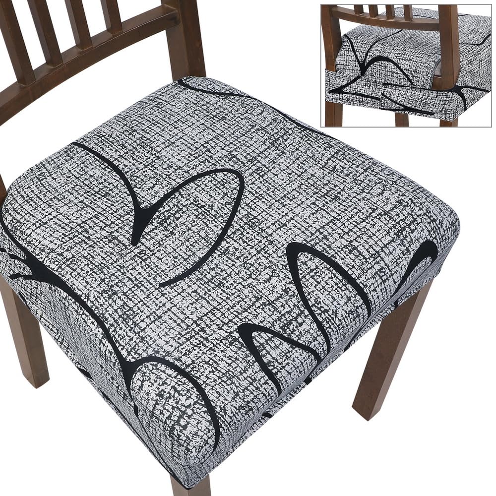 Stretch Dining Chair Seat Covers Set