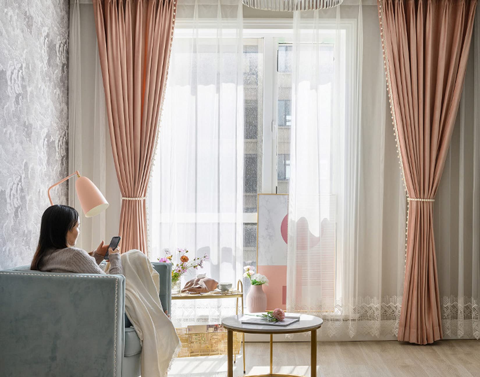 Luxury Velvet Blackout Pencil Pleat Curtains Set