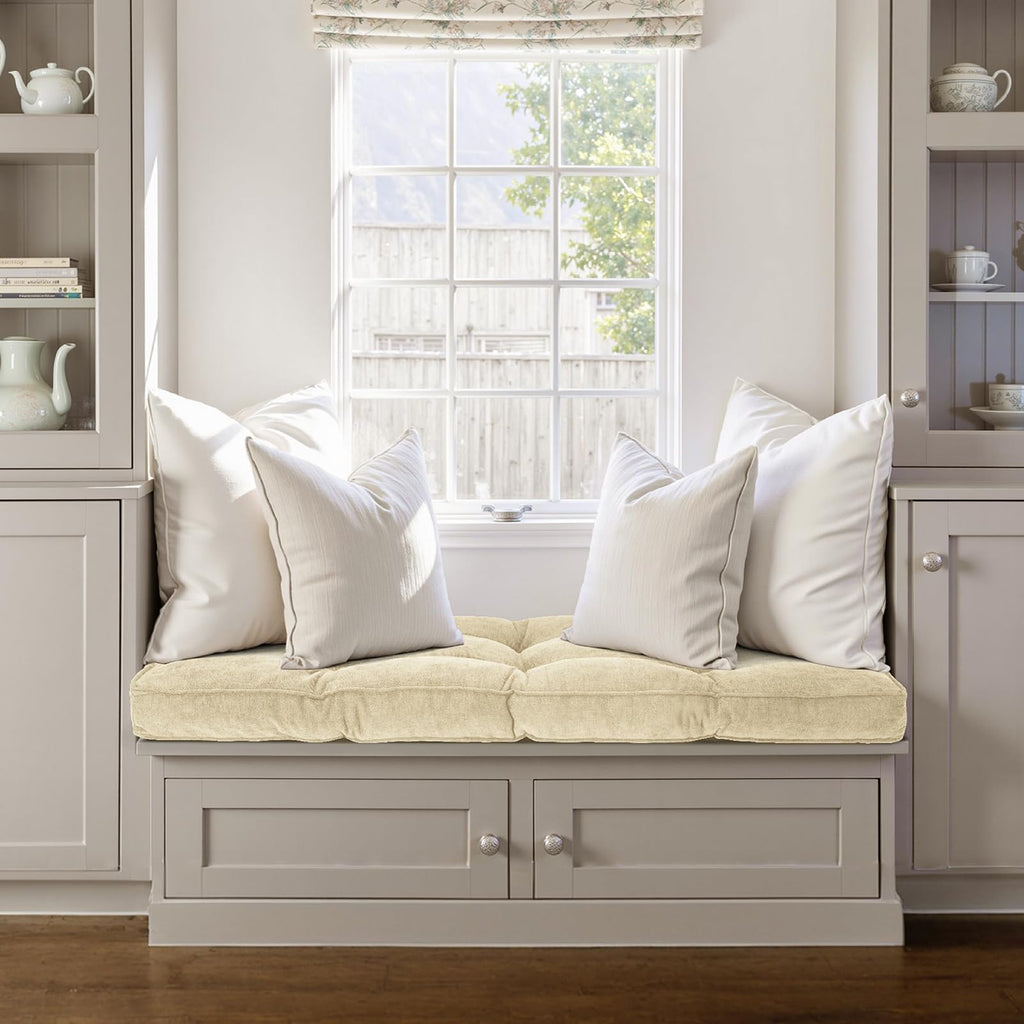 Tufted Indoor Bench Seat Cushion