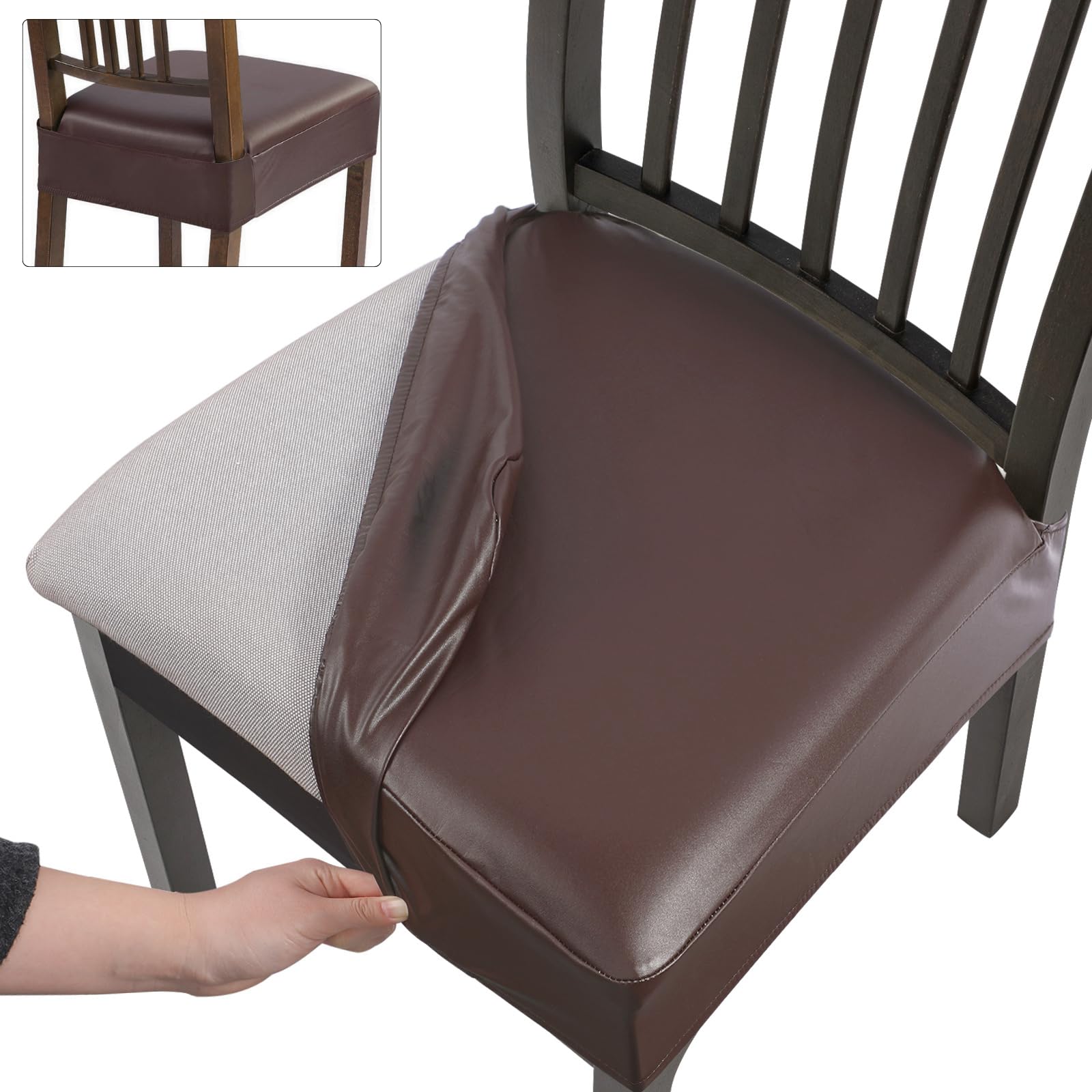 Stretch Dining Chair Seat Covers Set