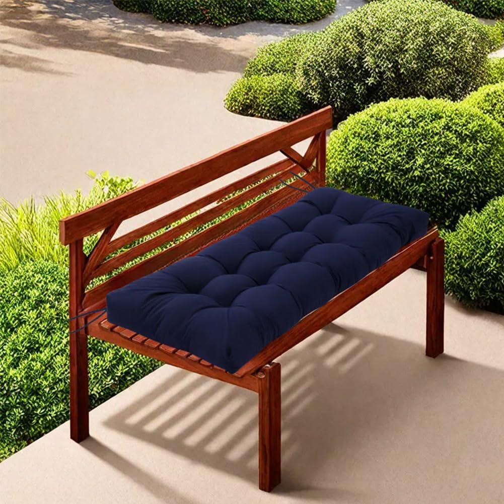 Indoor Outdoor Bench Cushion with Ties