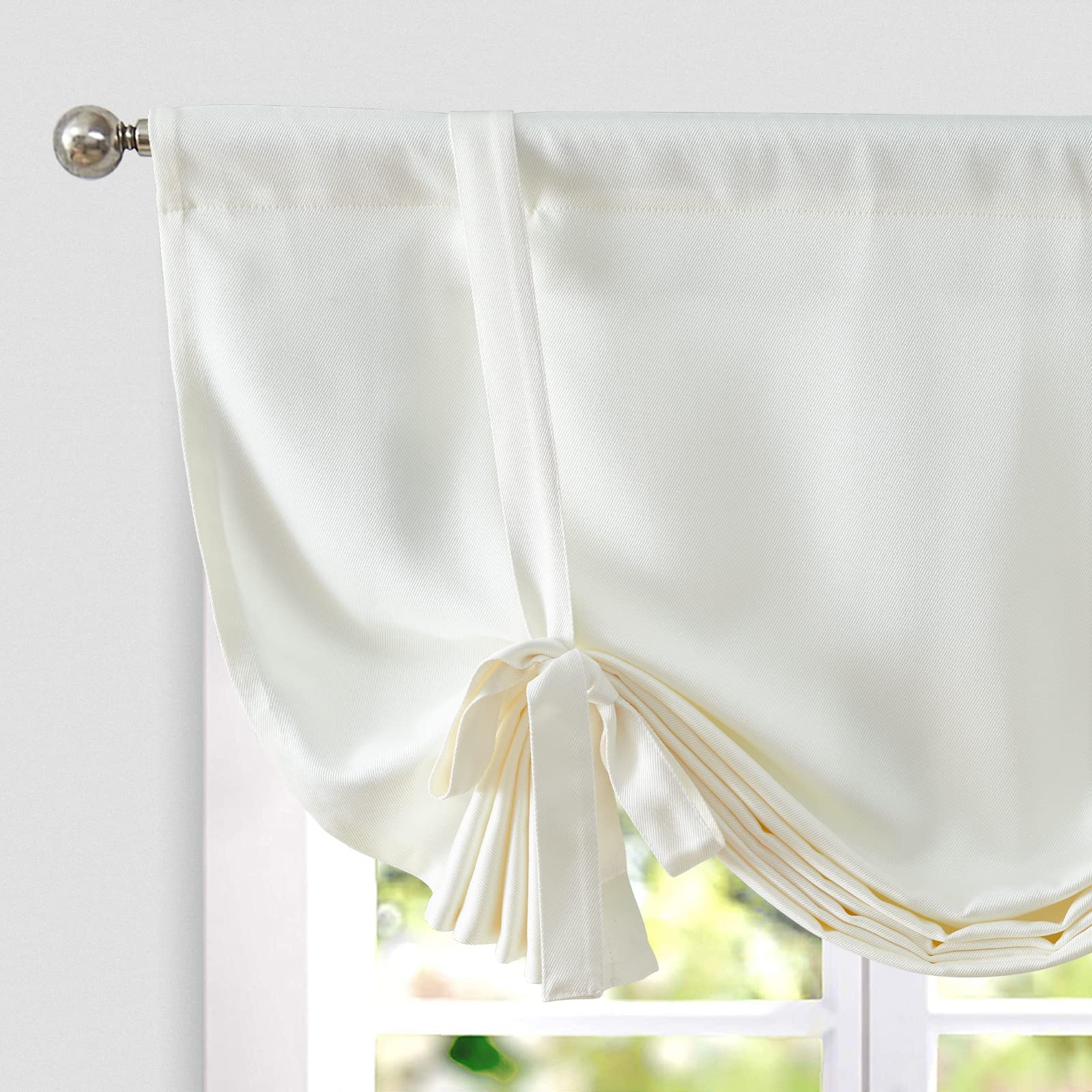 Damask Paisley Tie-Up Curtain Panel