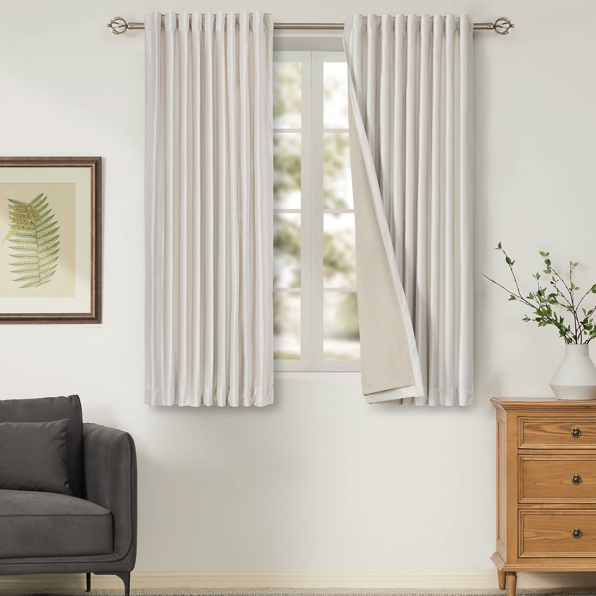 Full Blackout Velvet Curtains Set