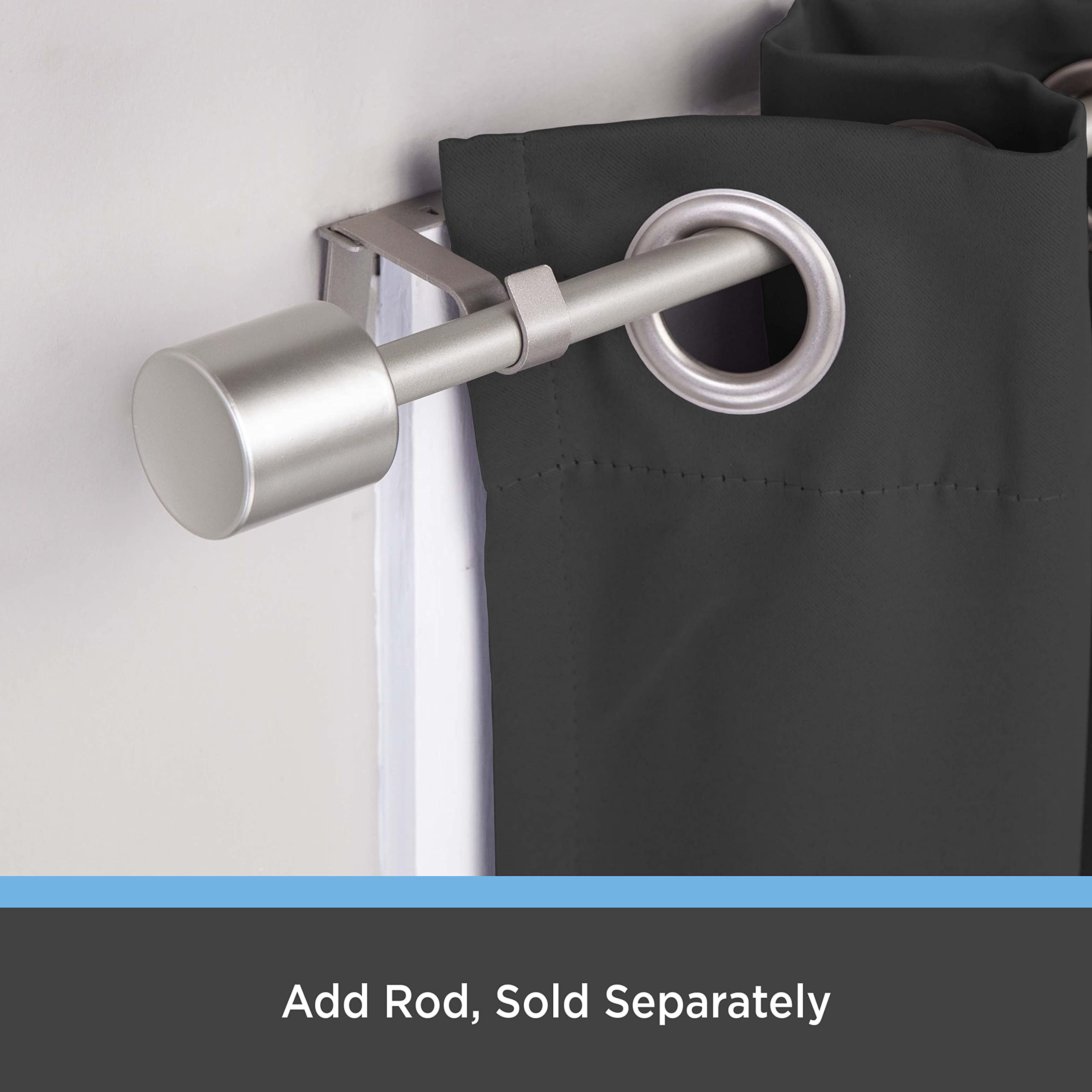 No-Measure Curtain Rod Brackets Set