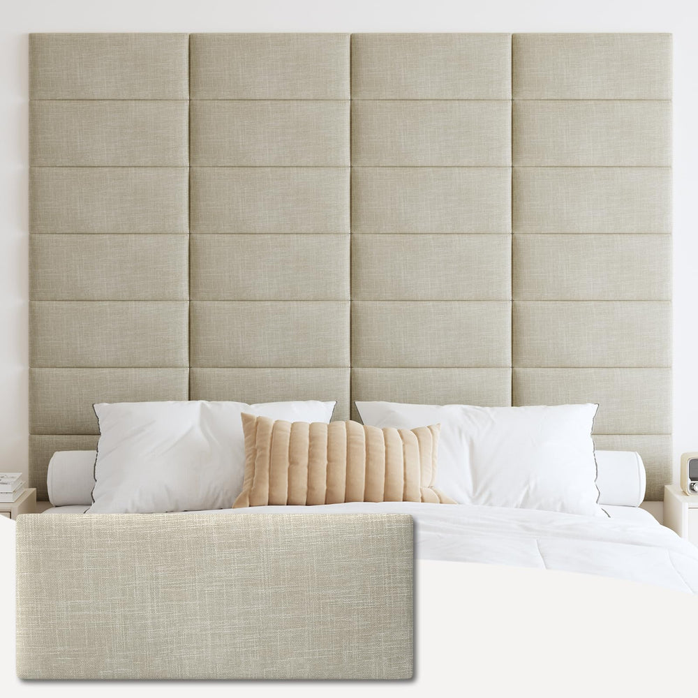 Upholstered Wall Mounted Headboard Panels Set