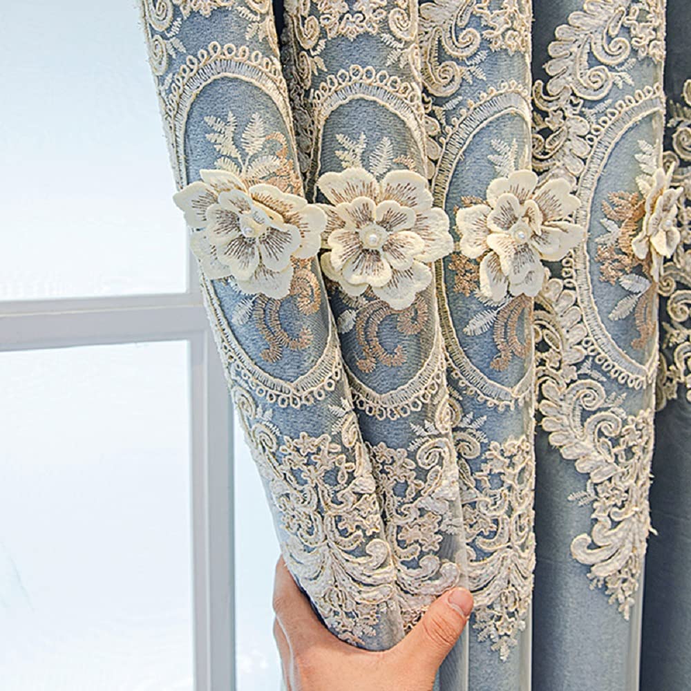 Double Layer Blackout Sheer Curtains Set