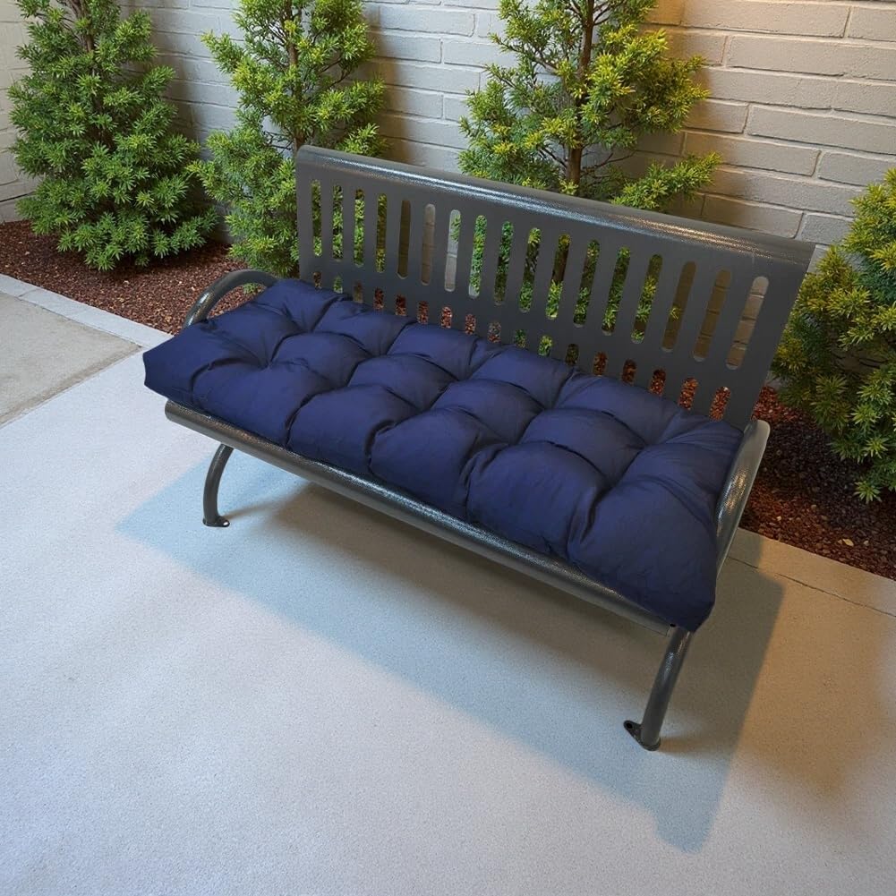 Indoor Outdoor Bench Cushion with Ties