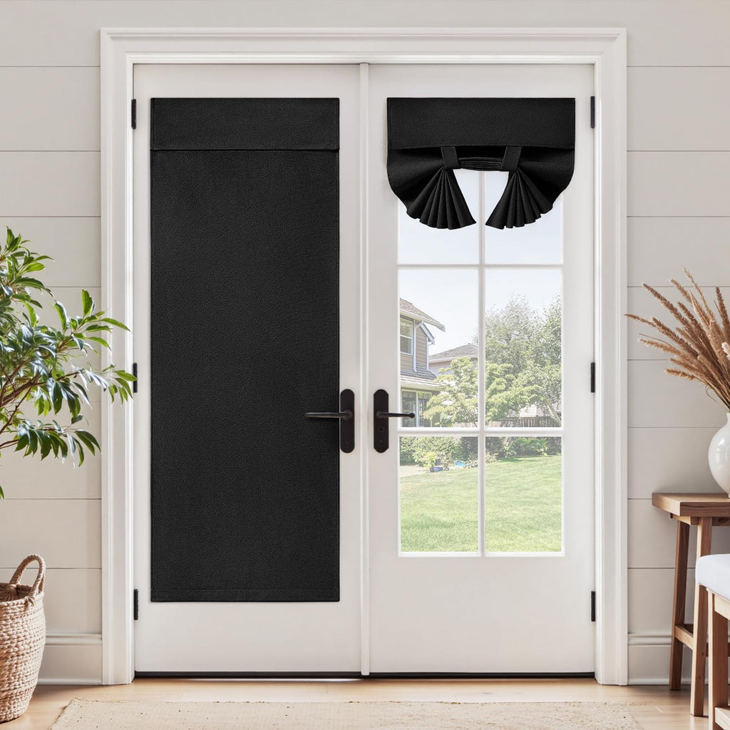 Linen Blackout Door Curtain