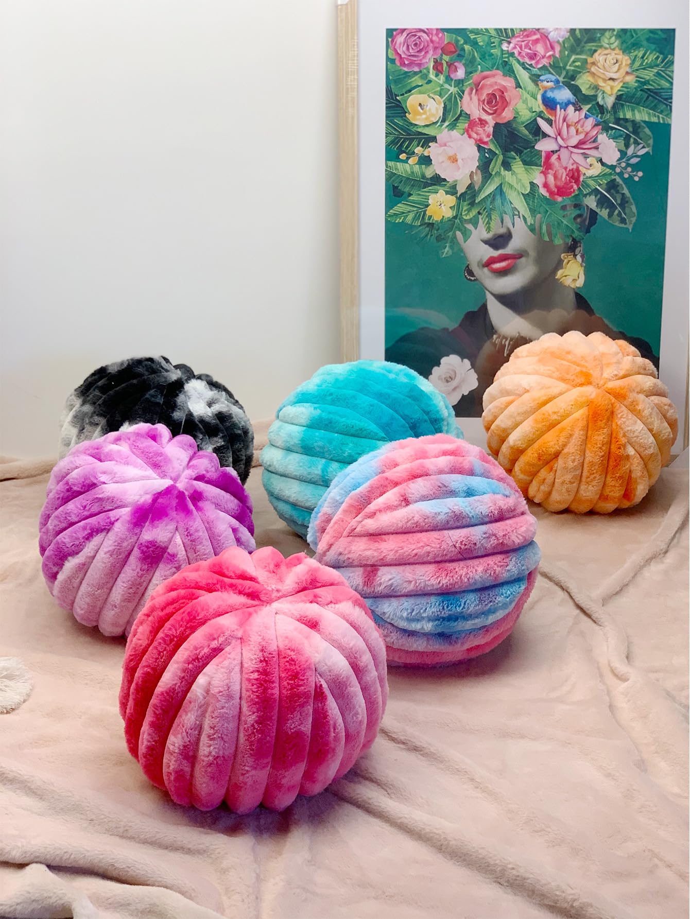 Gradient Velvet Throw Pillow Cushion