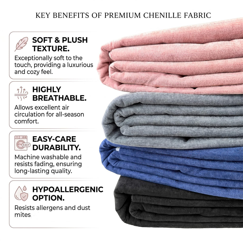 Premium Chenille Upholstery Fabric by the Yard