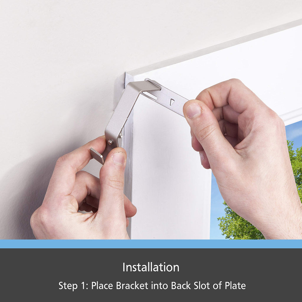 No-Measure Curtain Rod Brackets Set