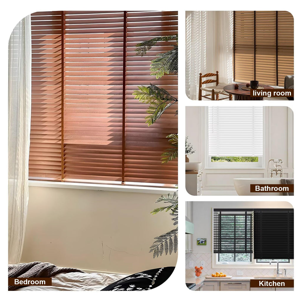 Cordless Wood Window Blinds