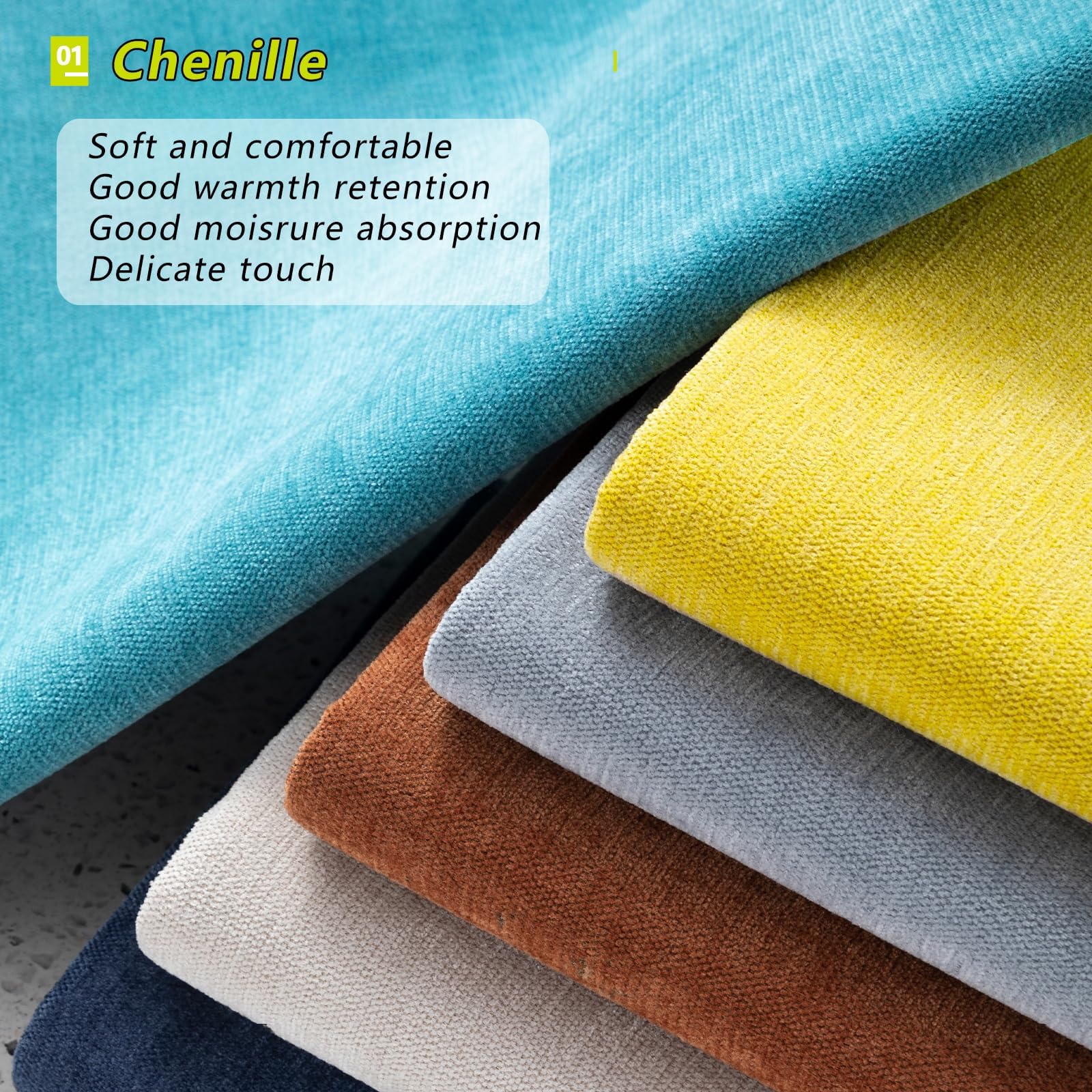 Luxury Chenille Upholstery Fabric