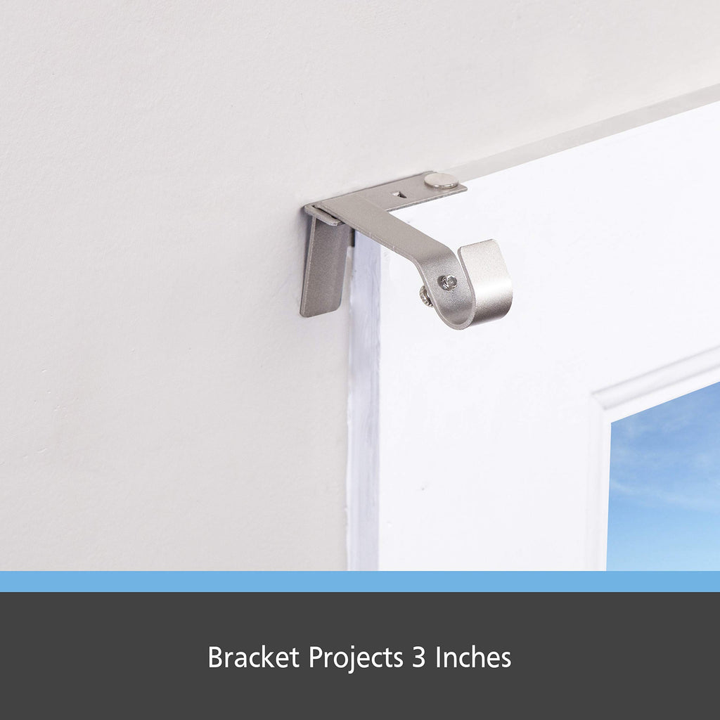 No-Measure Curtain Rod Brackets Set