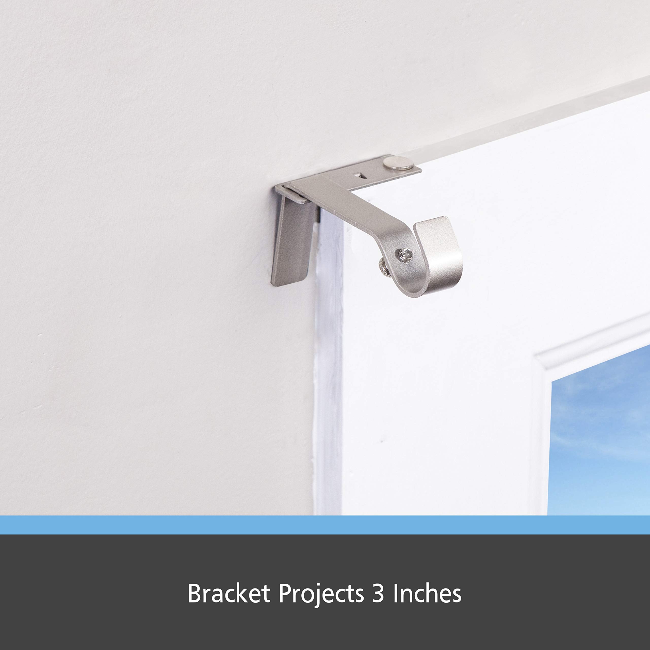 No-Measure Curtain Rod Brackets Set