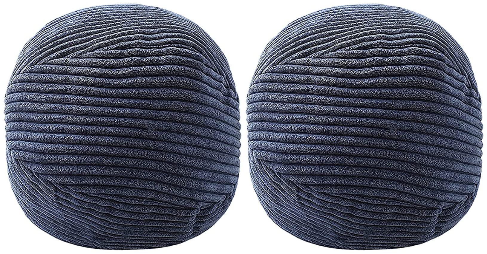 Corduroy Plush Ball Throw Pillow Set