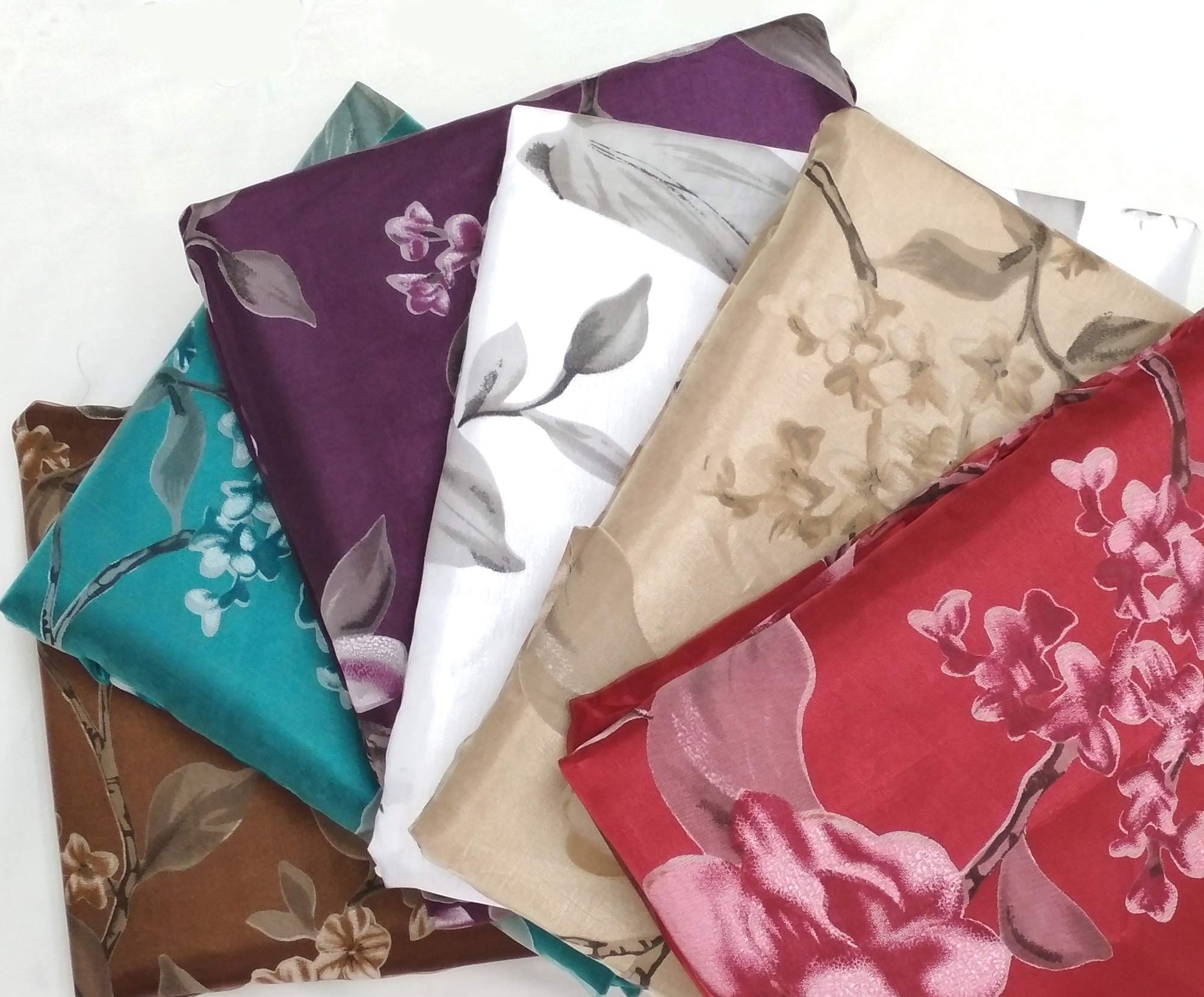 Burnout Organza Window Curtain Set
