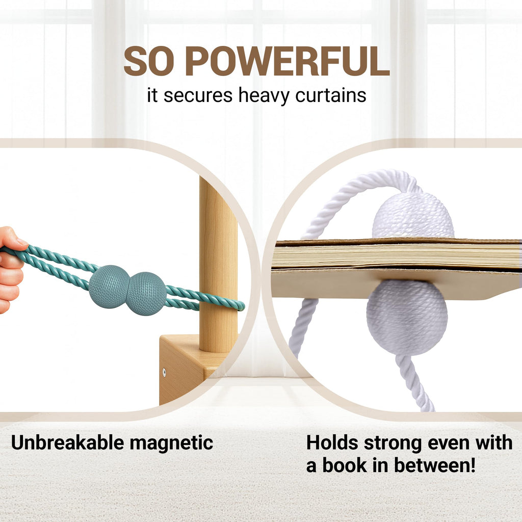 Magnetic Curtain Tiebacks Set