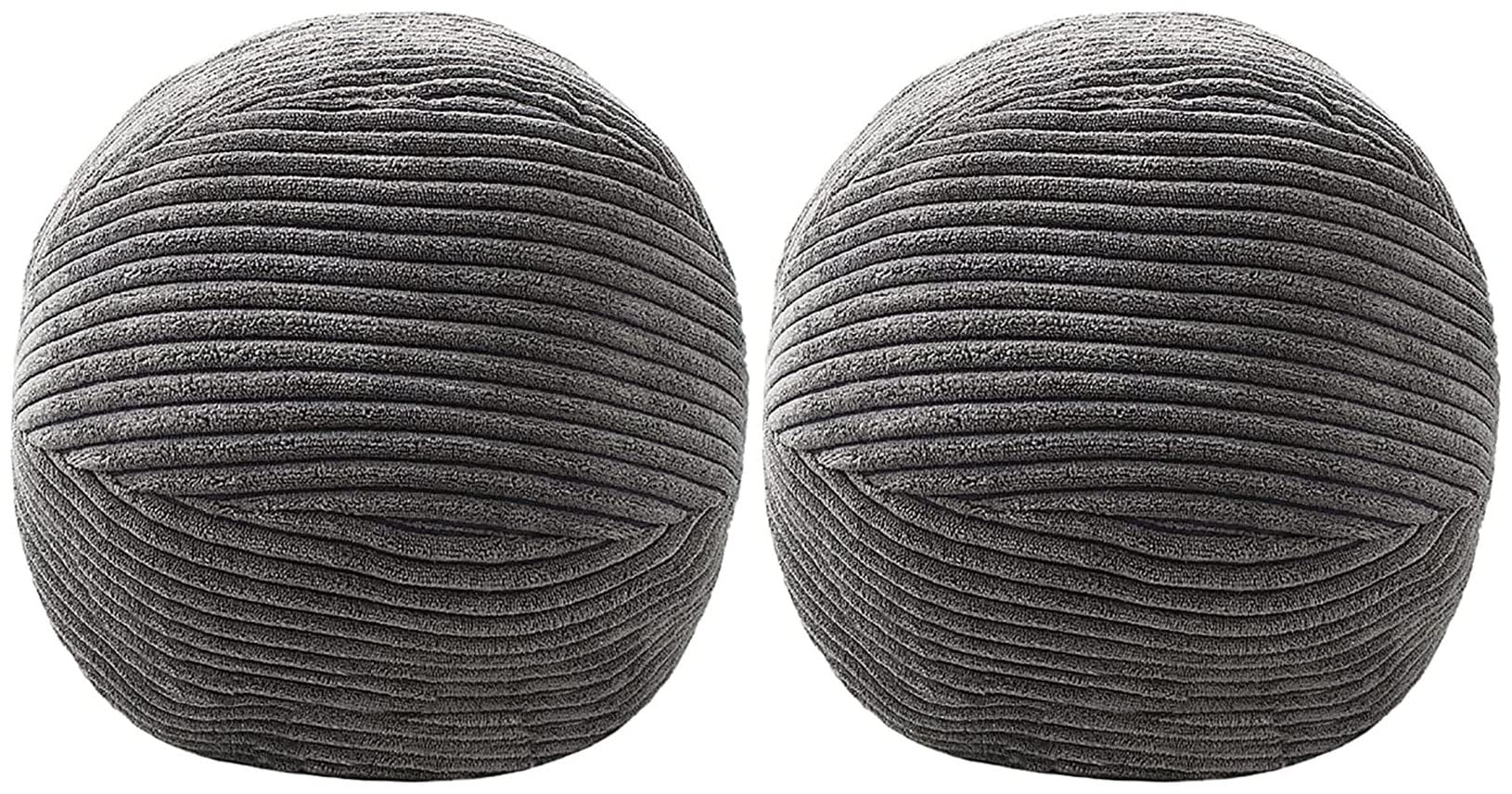 Corduroy Plush Ball Throw Pillow Set