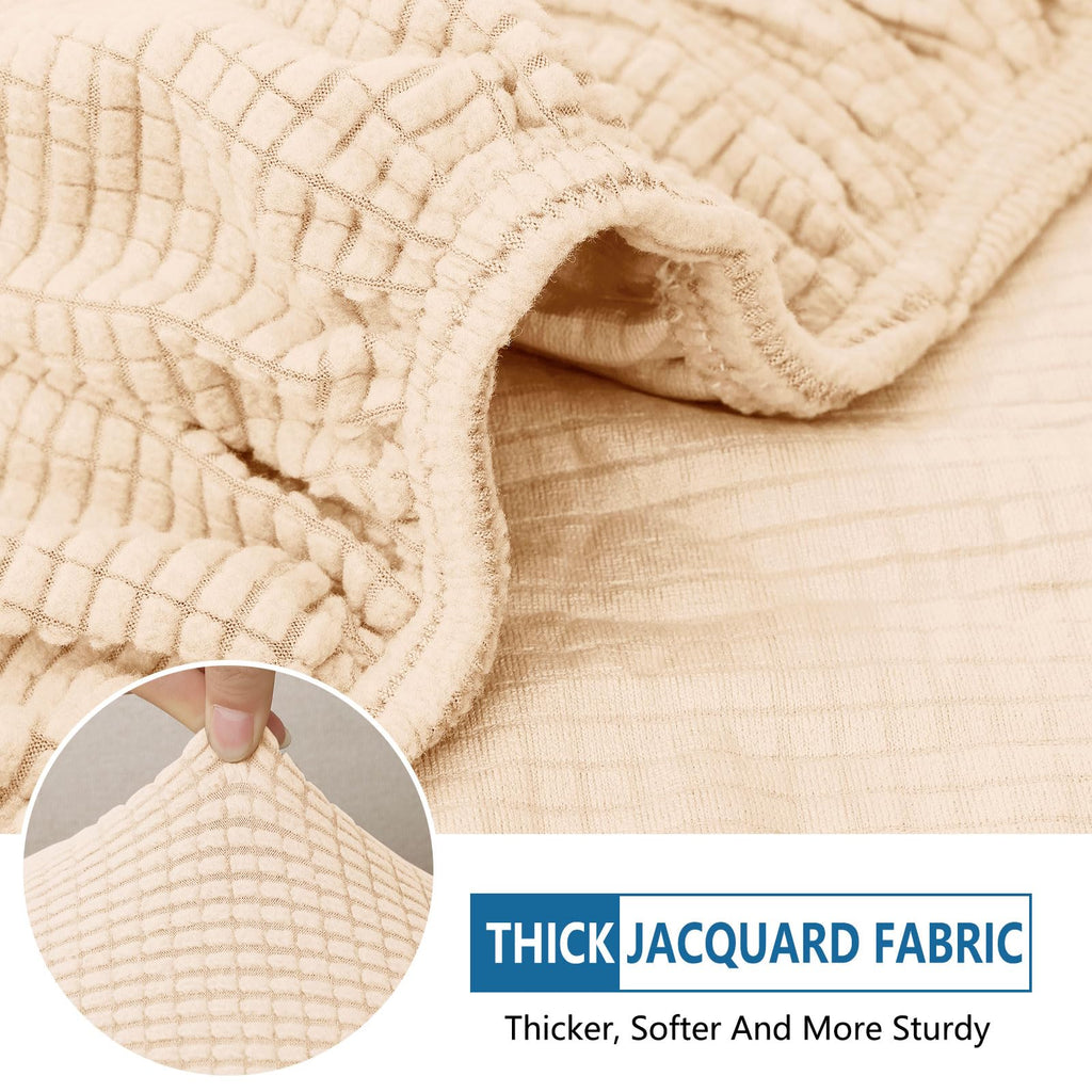 Waterproof Stretch Jacquard Cushion Covers Set
