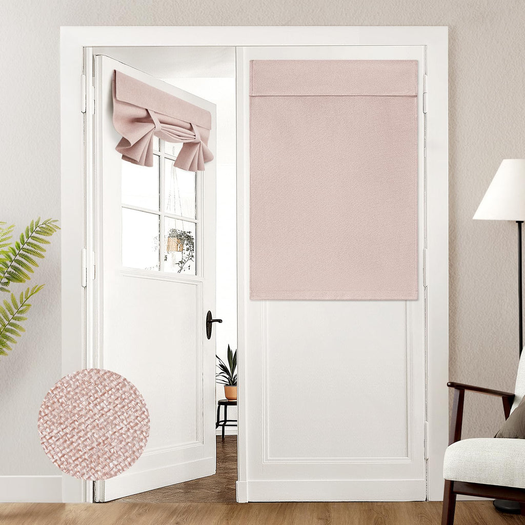 Linen Blackout Door Curtain