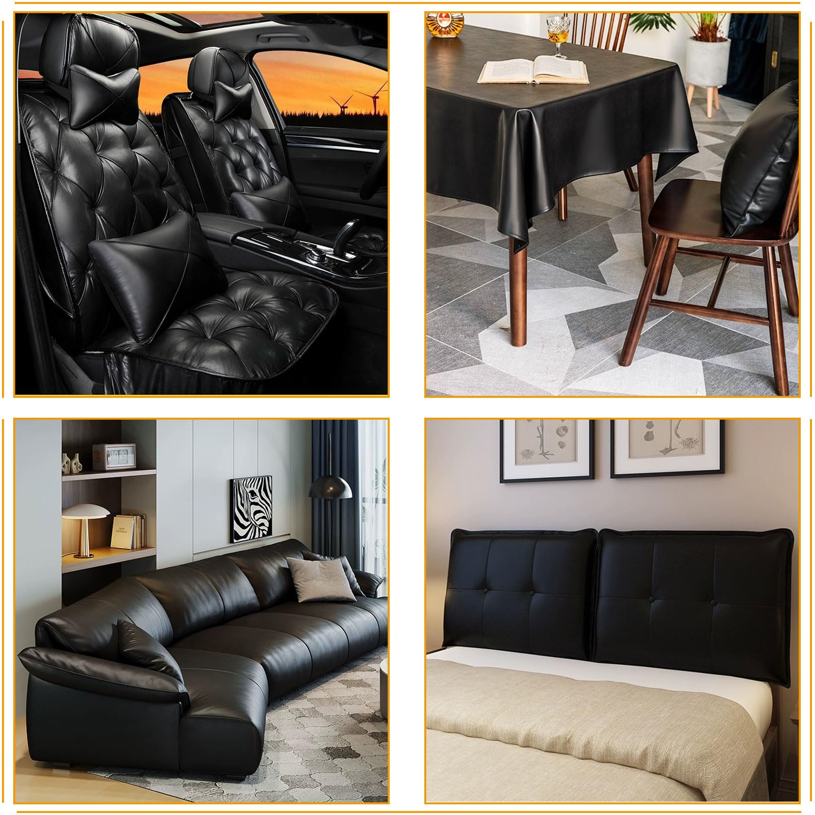 Soft Grain Faux Leather Upholstery Fabric