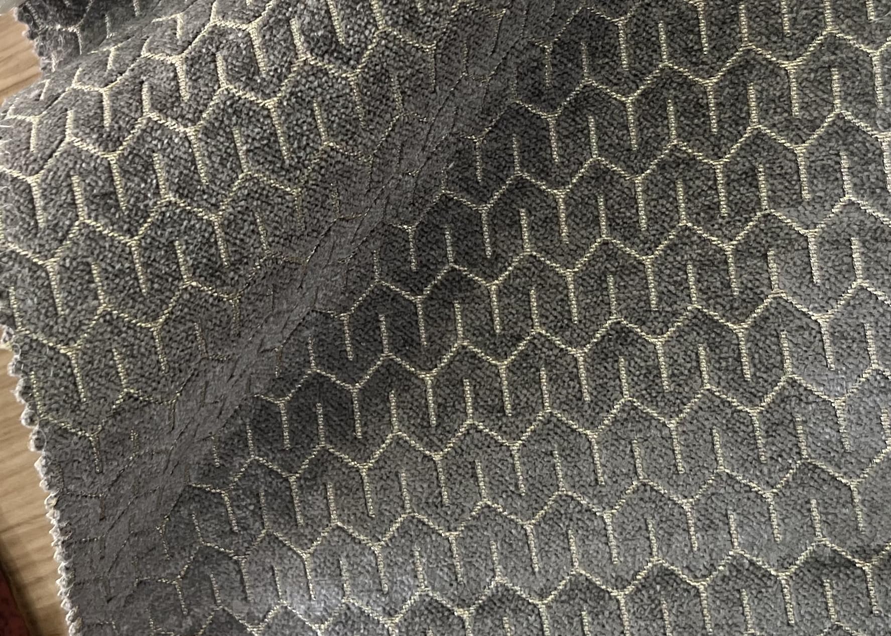 Chenille Jacquard Upholstery Fabric by the Yard