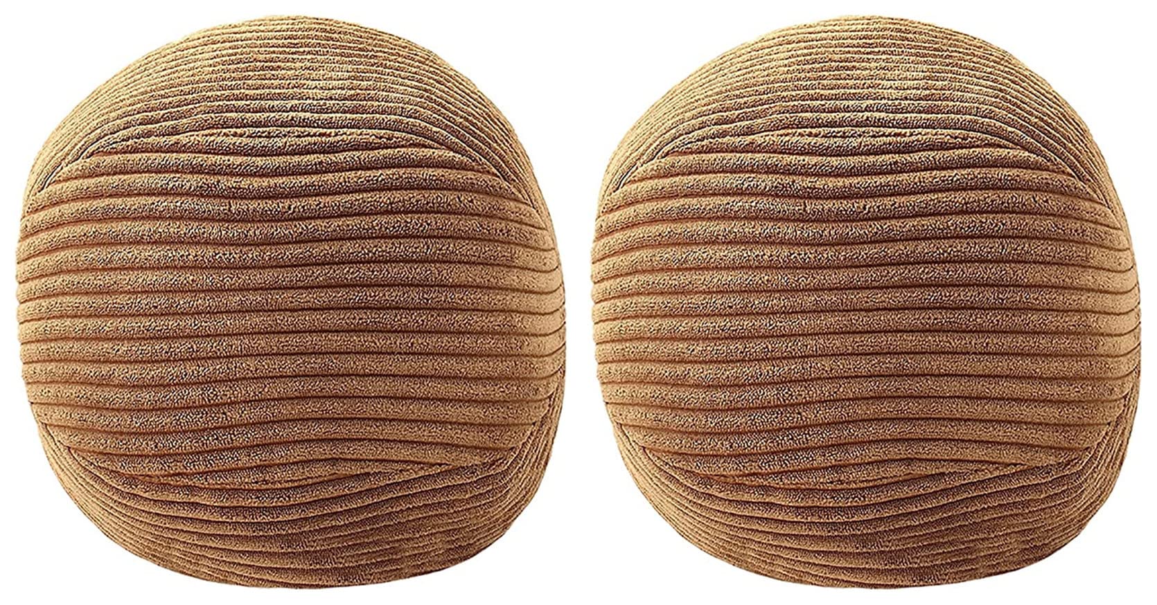 Corduroy Plush Ball Throw Pillow Set
