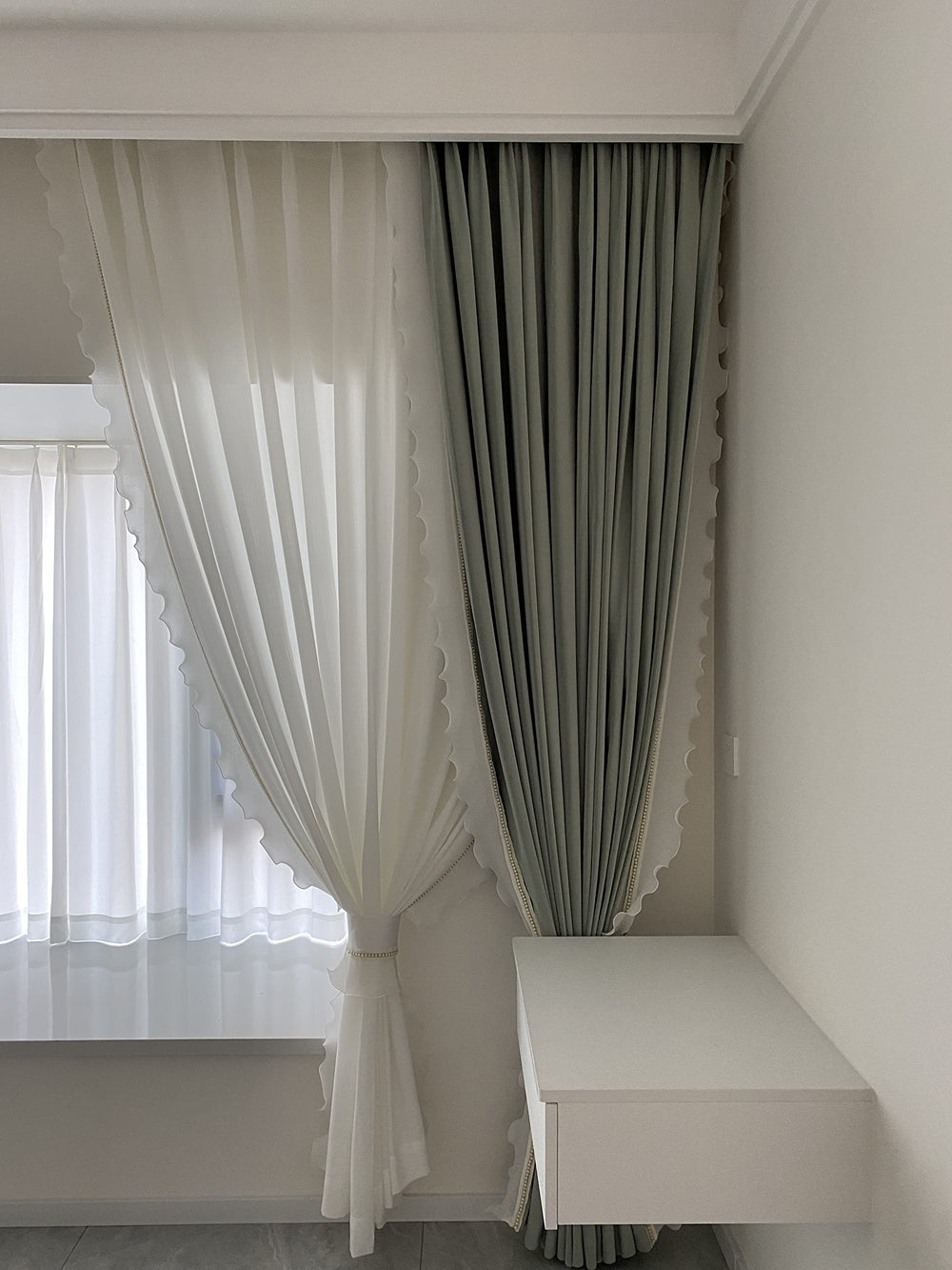 Velvet Blackout Pinch Pleated Curtains Set