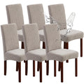 Waterproof Jacquard Dining Chair Covers Set