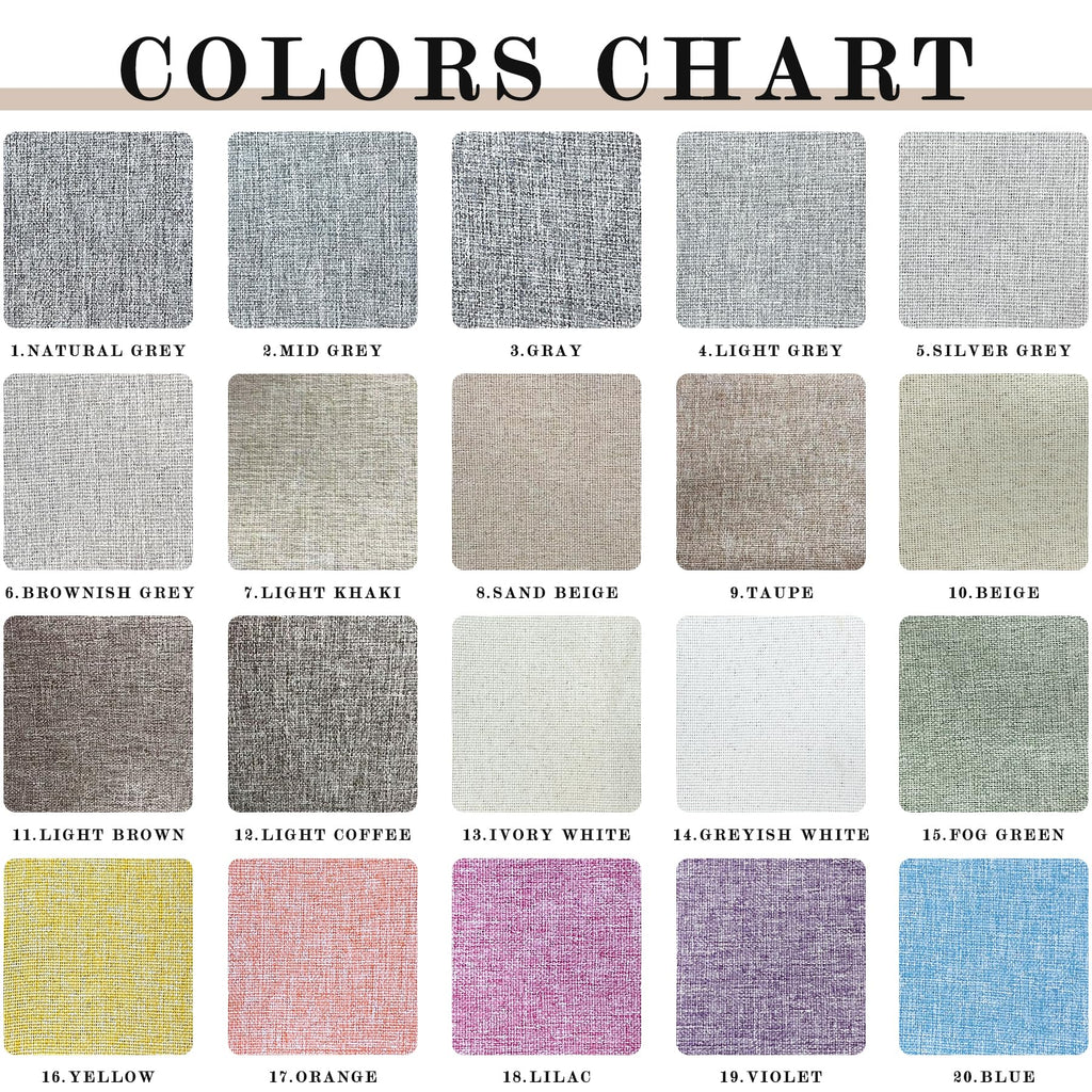 2-in-1 Linen Blackout Pinch Pleat Curtains Set