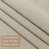 2-in-1 Linen Blackout Pinch Pleat Curtains Set