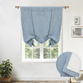 Double Layer Linen Blackout Tie-Up Curtain