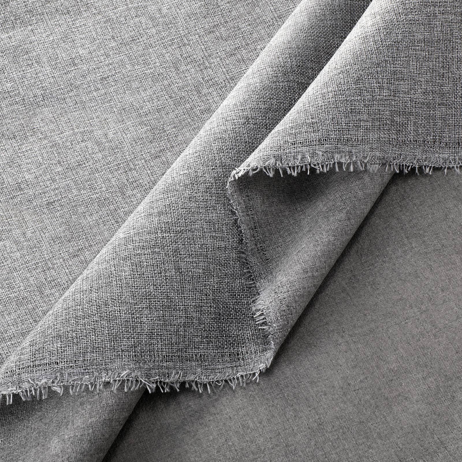 Faux Linen Upholstery Fabric by the Yard