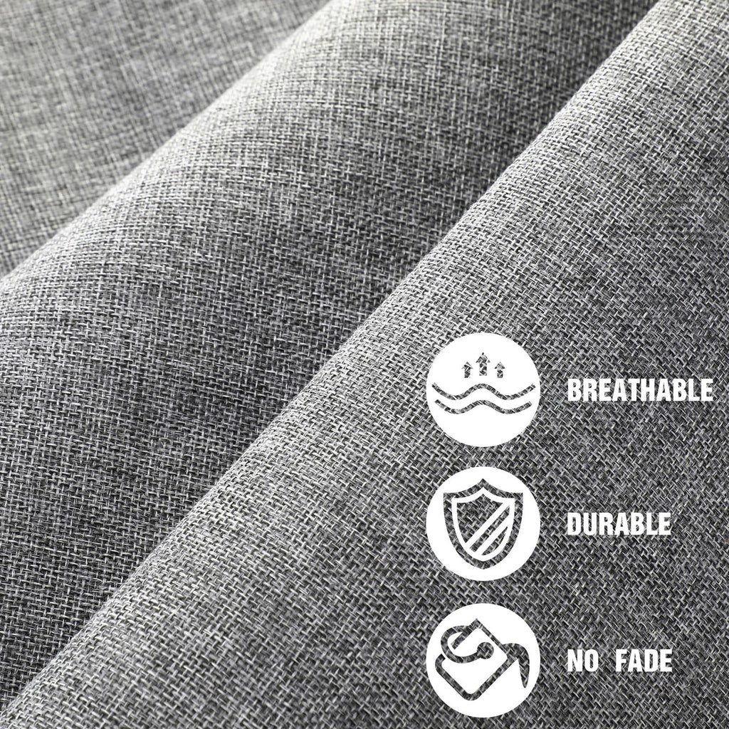 Faux Linen Upholstery Fabric by the Yard