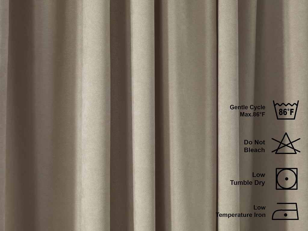 Pinch Pleated Faux Velvet Room Darkening Curtain Panel