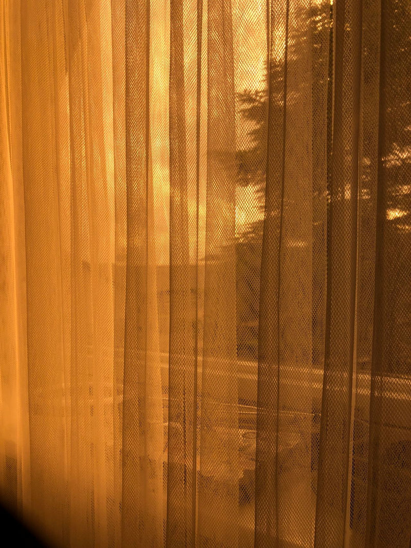 Pinch Pleat Sheer Linen Curtains Set